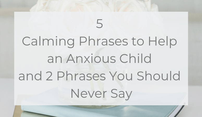 5 Calming Phrases to Help an Anxious Child and 2 Phrases You Should Never Say