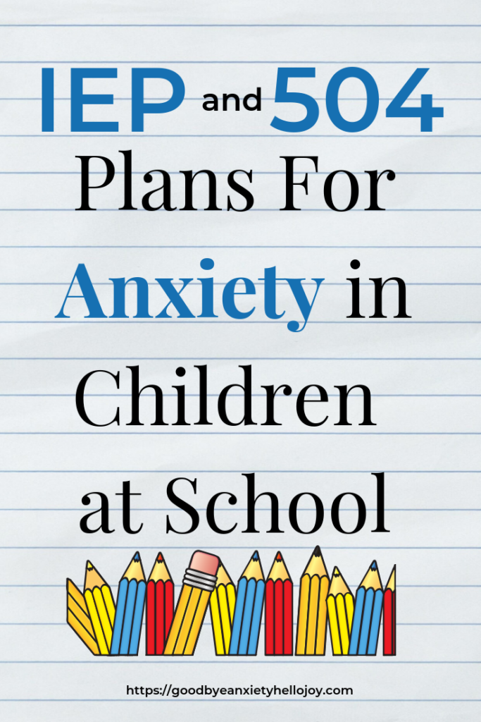 504 plan accommodations for depression and anxiety