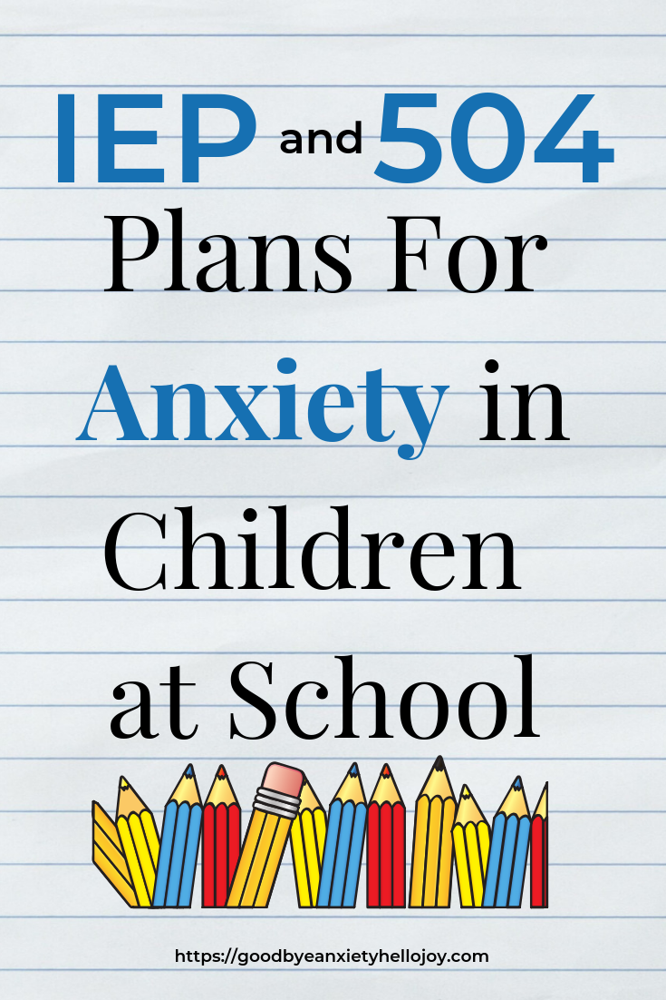anxiety 504 plan accommodations